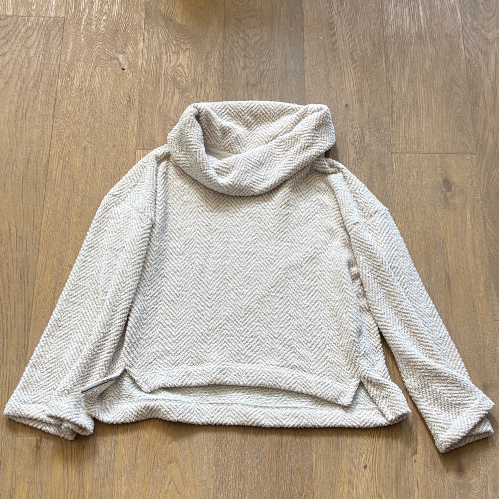 Saturday Sunday x Anthropologie Cozy Cream Cowl Neck Sweater